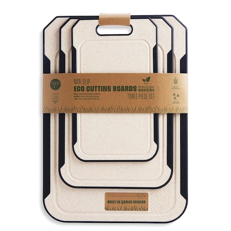 Core Kitchen 3pc Nonslip Wheatstalk Cutting Board - VN/ECP 49580